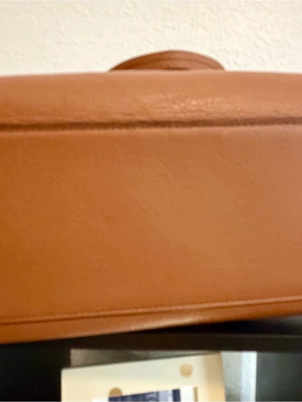 Kate Spade New York Hayes Large Pebbled Leather Tote Cognac Brown Leather Tassel